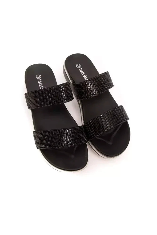 Péché Originel Black Textile Women Sandal - Sandals
