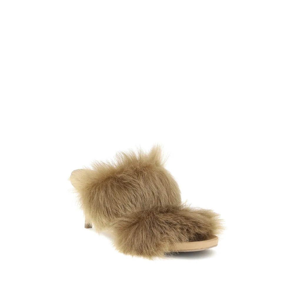 Pedro García Fur-trimmed mules Sandals - Sandals