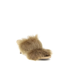Pedro García Fur-trimmed mules Sandals - EU37/US7