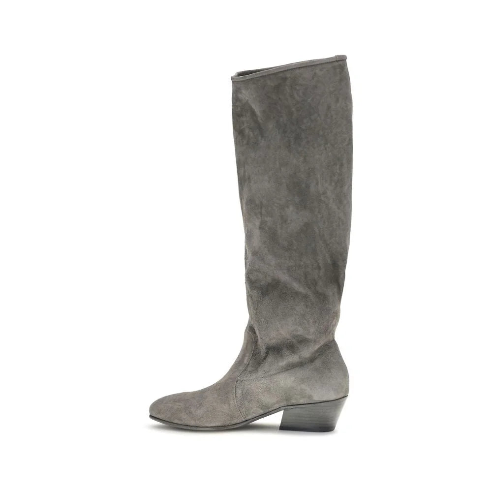 Pedro García Gray Suede Leather Ankle Boots