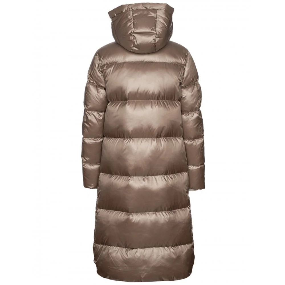 People Of Shibuya Beige Polyester Jackets & Coat - IT40|S - Puffer Jackets