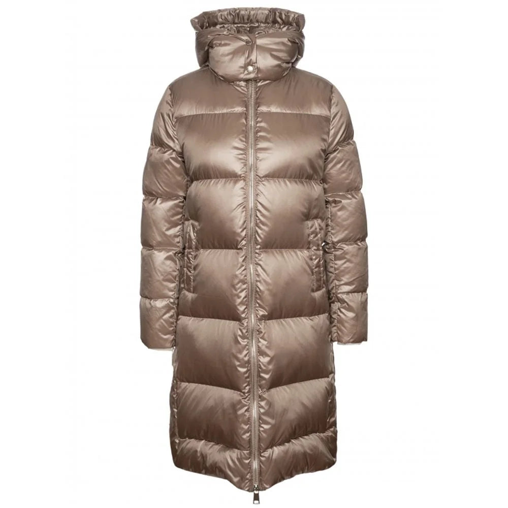 People Of Shibuya Beige Polyester Jackets & Coat - IT40|S - Puffer Jackets