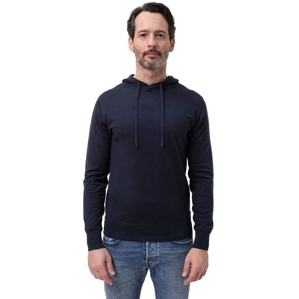 People Of Shibuya Blue Cotton Men Hoodie - Hoodies