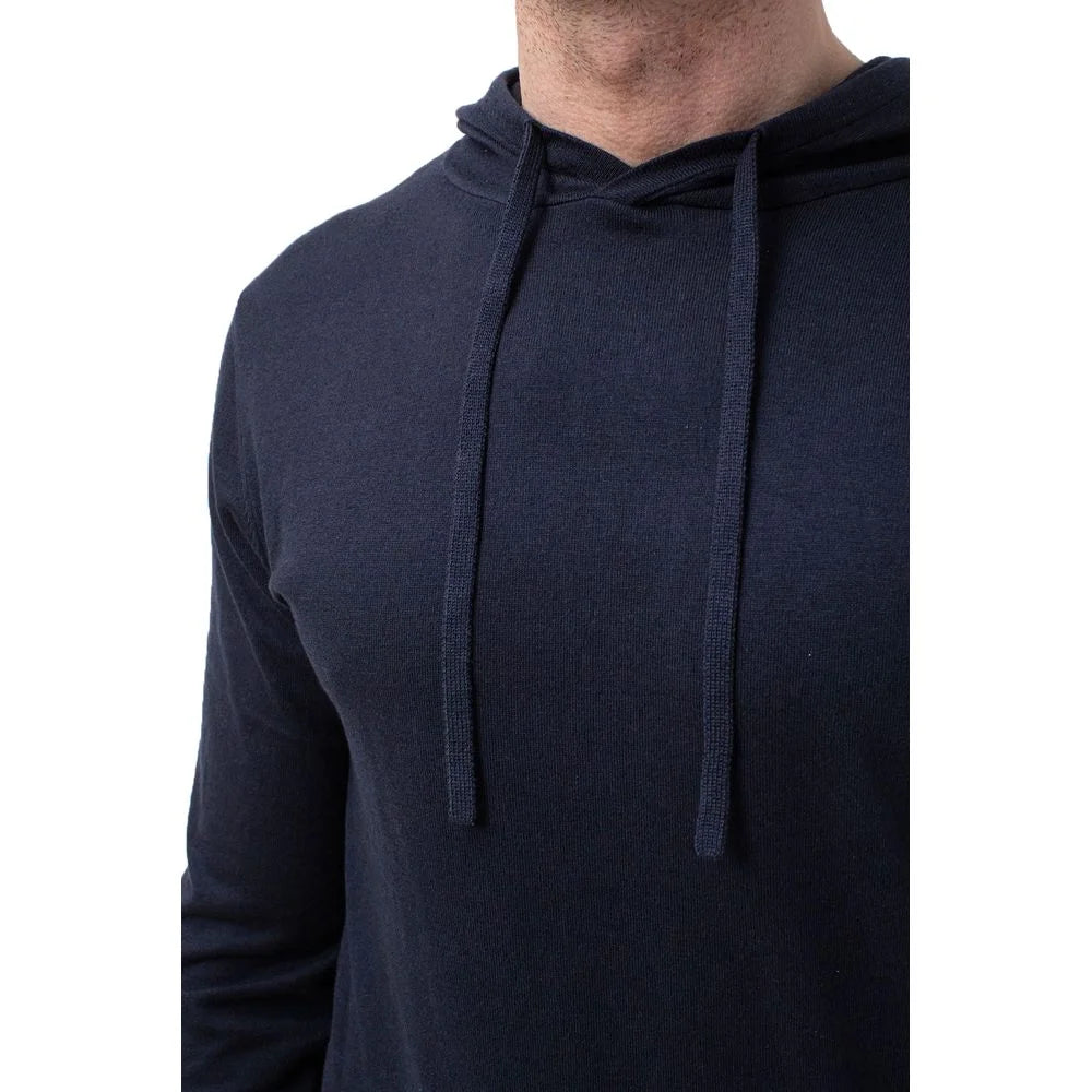 People Of Shibuya Blue Cotton Men Hoodie - Hoodies