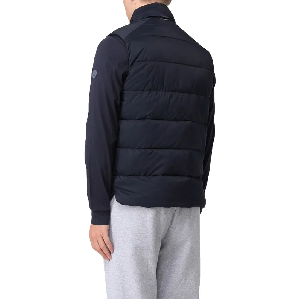 People Of Shibuya Blue Polyester Men Vest - IT58 | 3XL - Puffer Jackets