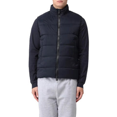 People Of Shibuya Blue Polyester Men Vest - IT58 | 3XL - Puffer Jackets