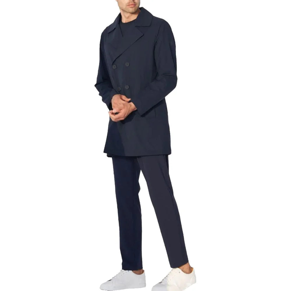 People Of Shibuya Blue Recycled Polyester Men Jacket - Trench Coats