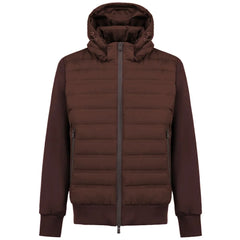 People Of Shibuya Brown Polyester Men Jacket - IT48 | M - Puffer Jackets