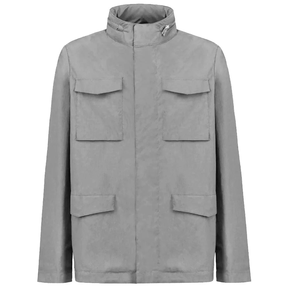 People Of Shibuya Gray Cotton Men Jacket - Coats & Jackets