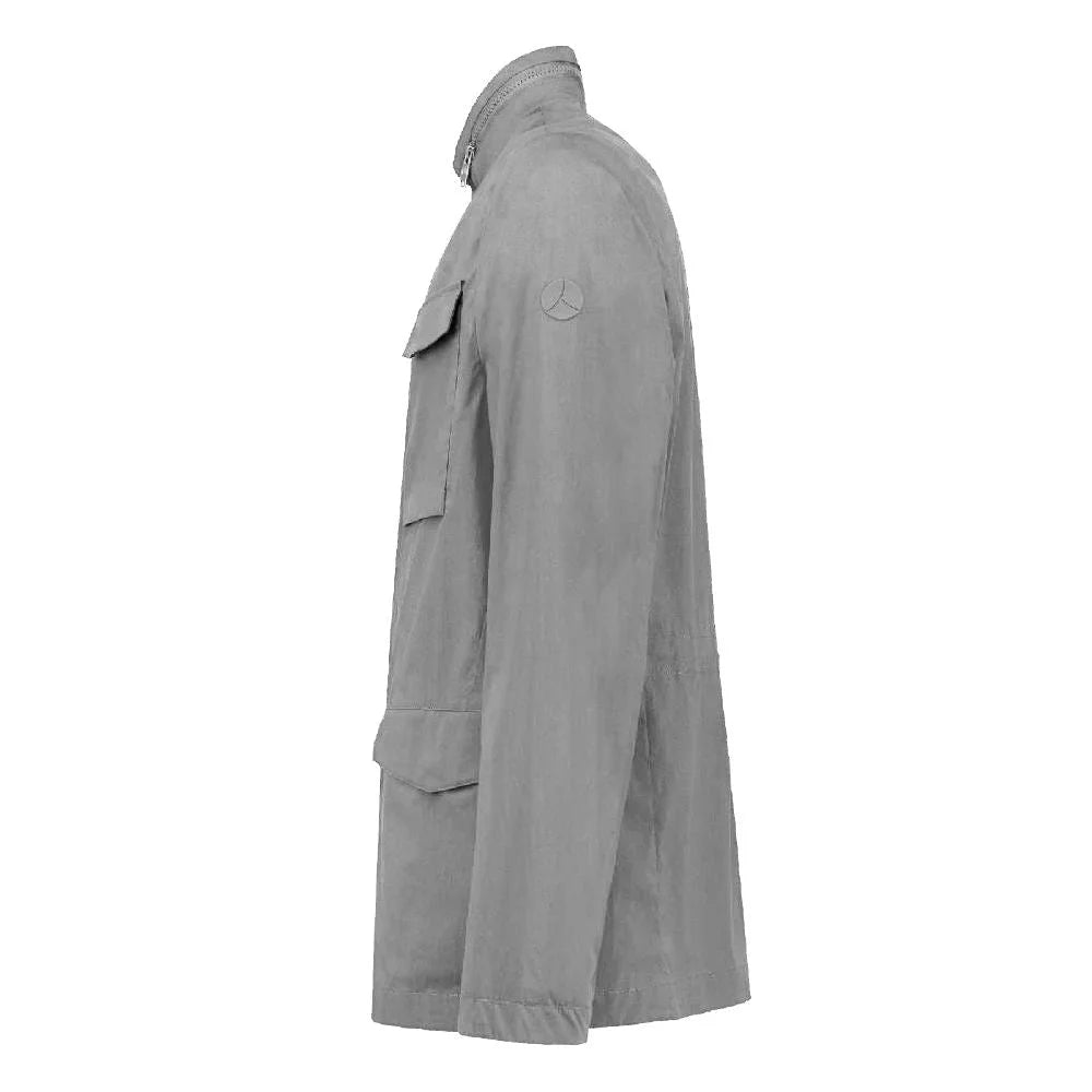 People Of Shibuya Gray Cotton Men Jacket - Coats & Jackets