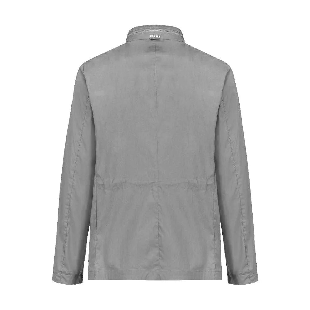 People Of Shibuya Gray Cotton Men Jacket - Coats & Jackets