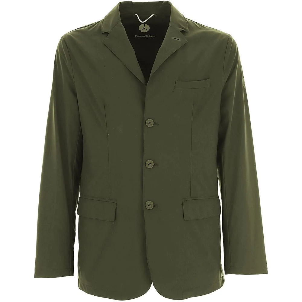 People Of Shibuya Green Polyester Blazer - Sport Jackets