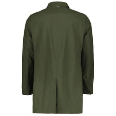 People Of Shibuya Green Recycled Polyester Men’s Trench Coat - Trench Coats