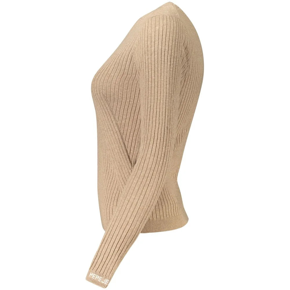 Pepe Jeans Beige Cotton Women Sweater - Sweaters