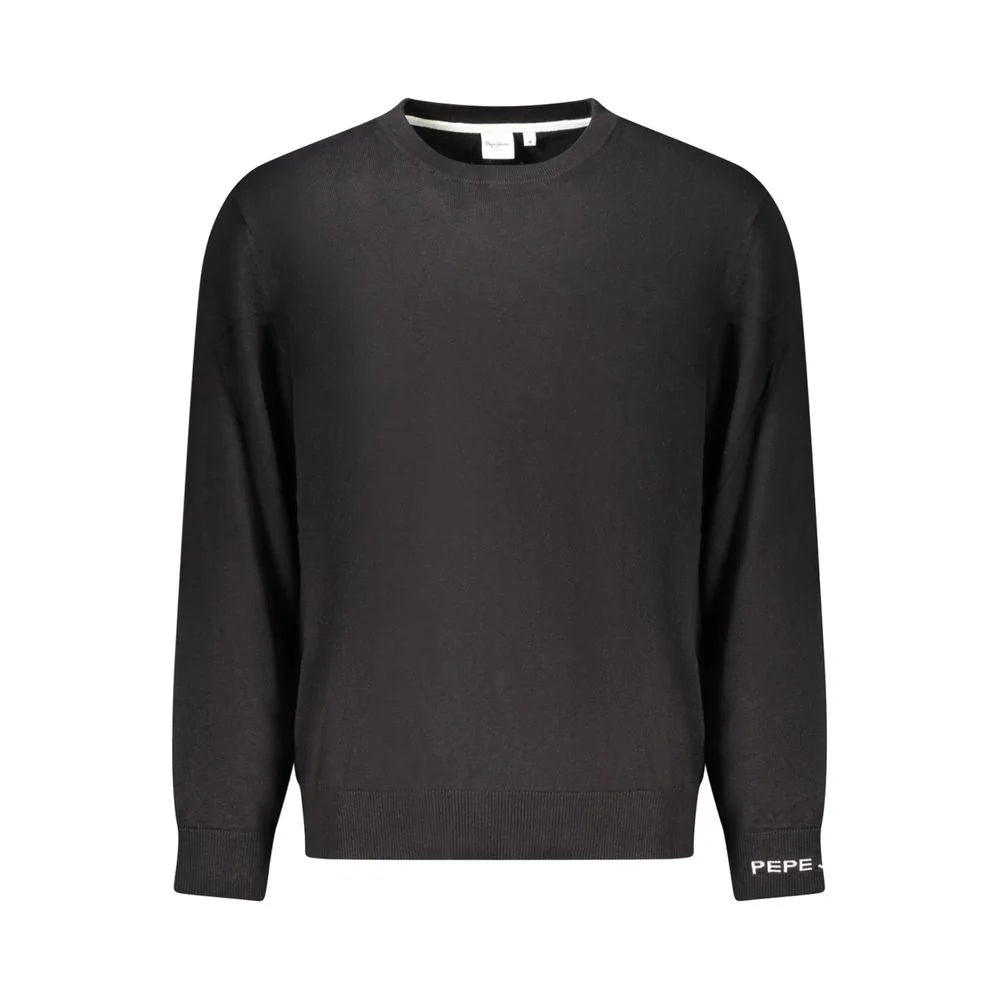 Pepe Jeans Black Cotton Sweater - Sweaters