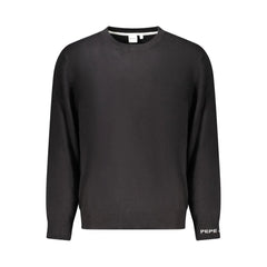 Pepe Jeans Black Cotton Sweater - Sweaters