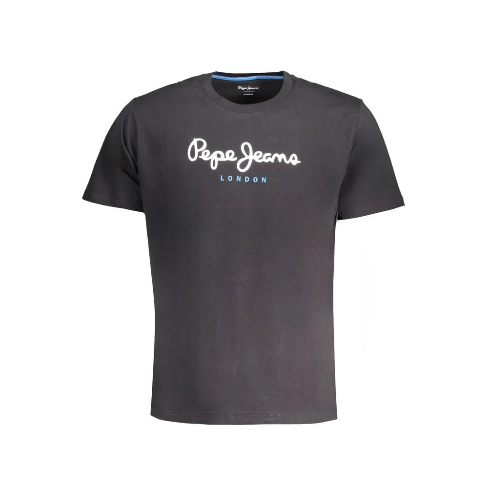 Pepe Jeans Black Cotton T-Shirt - T-Shirts