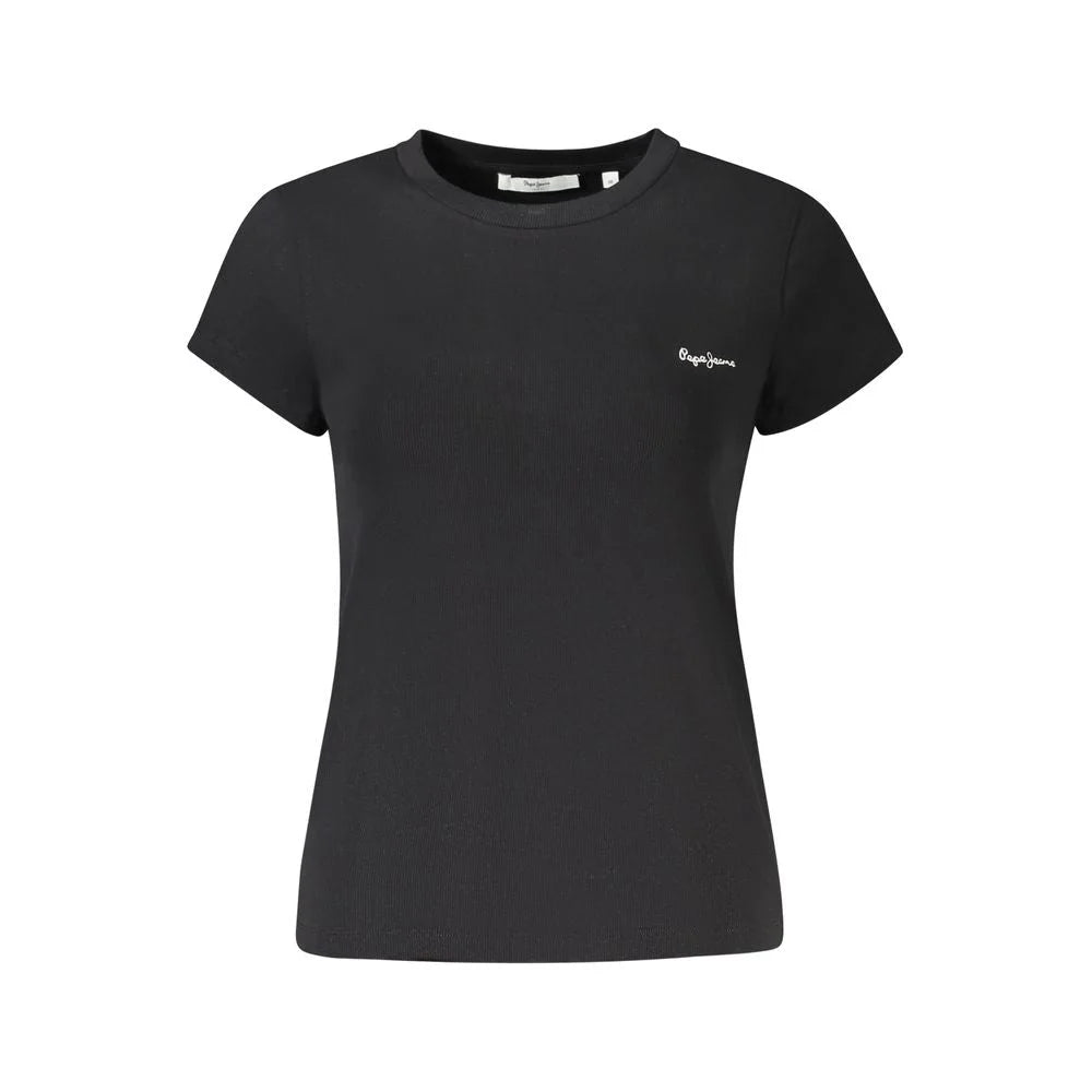 Pepe Jeans Black Cotton Women T-Shirt - XS