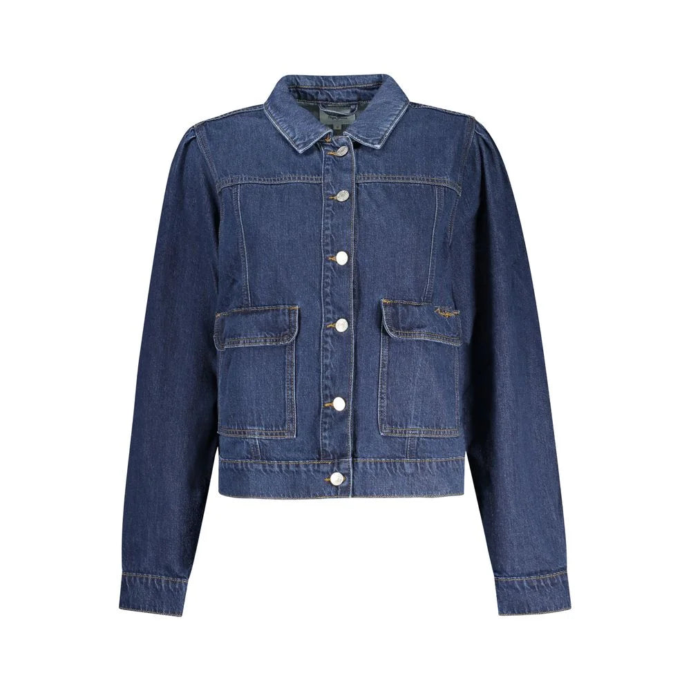 Pepe Jeans Blu Cotton Women Jacket