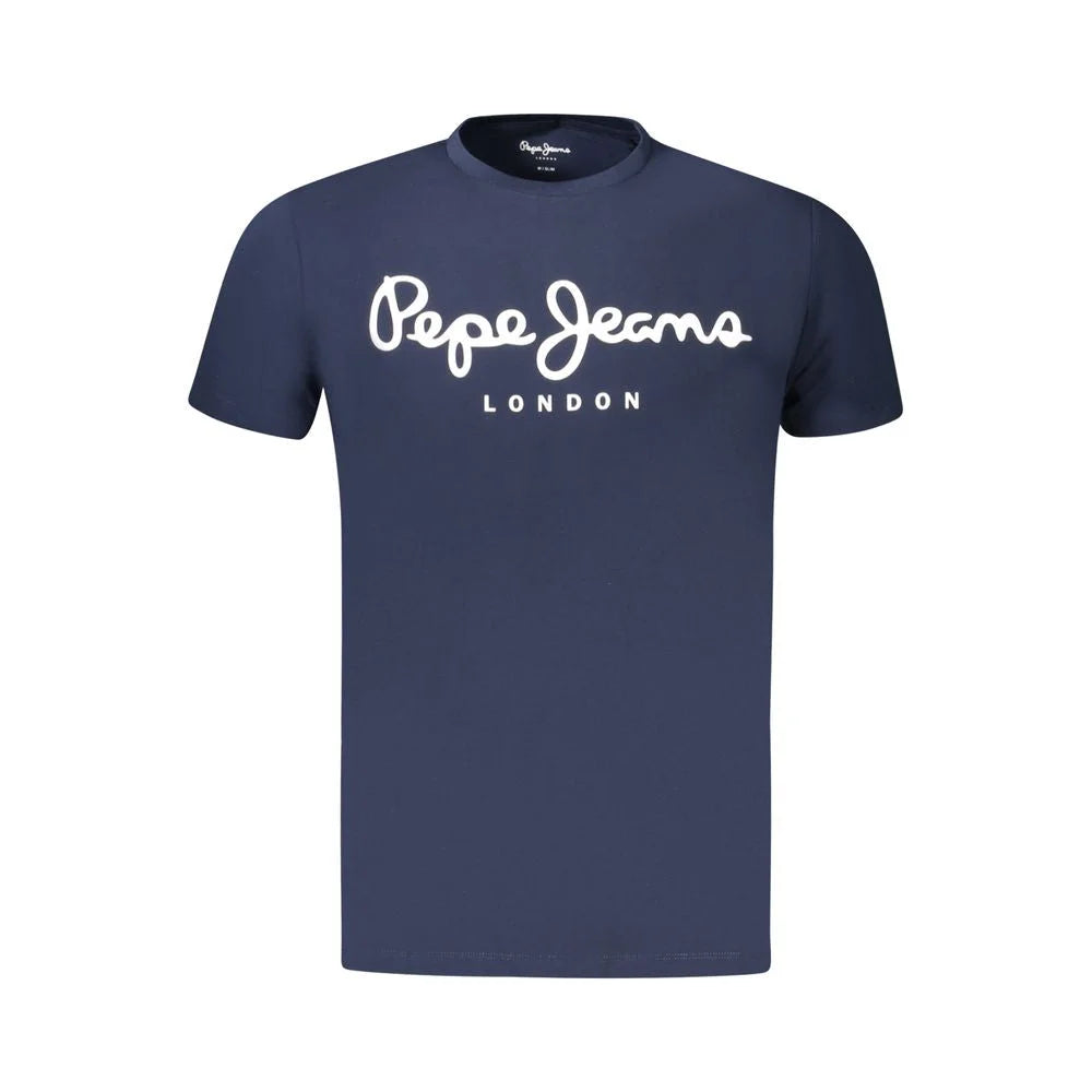 Pepe Jeans Blue Cotton Men T-Shirt - XL