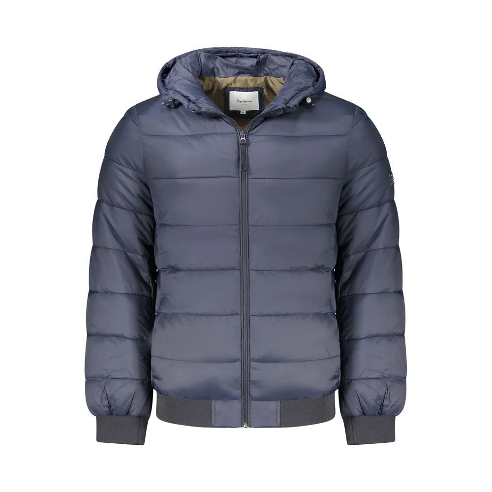 Pepe Jeans Blue Polyamide Jackets & Coat - S