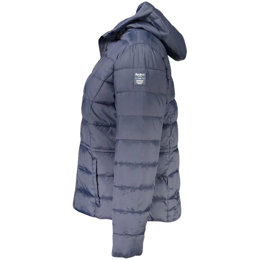 Pepe Jeans Blue Polyamide Jackets & Coat - XS