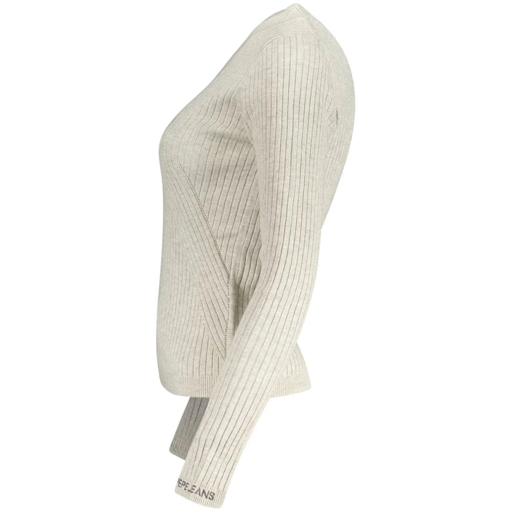Pepe Jeans Gray Cotton Women Sweater - Sweaters