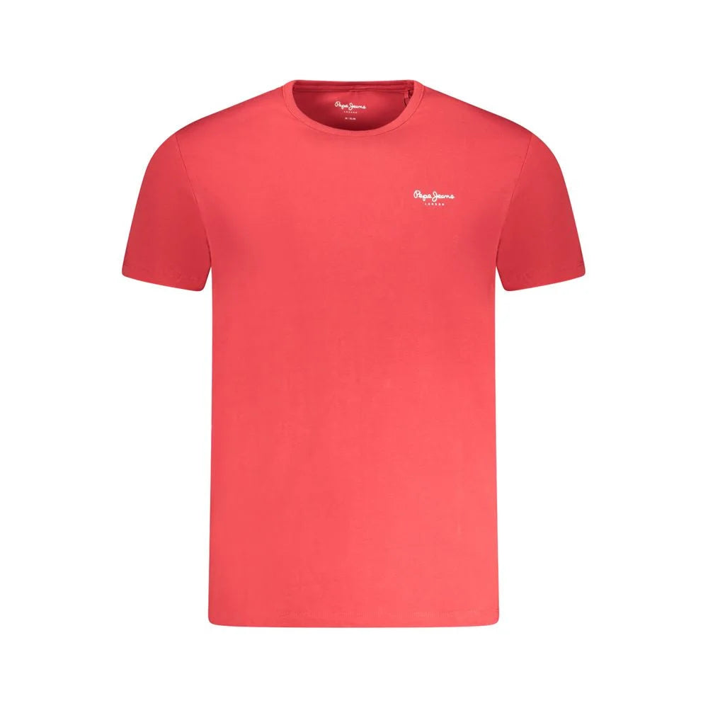 Pepe Jeans Red Cotton Men T-Shirt - XL - T-Shirts