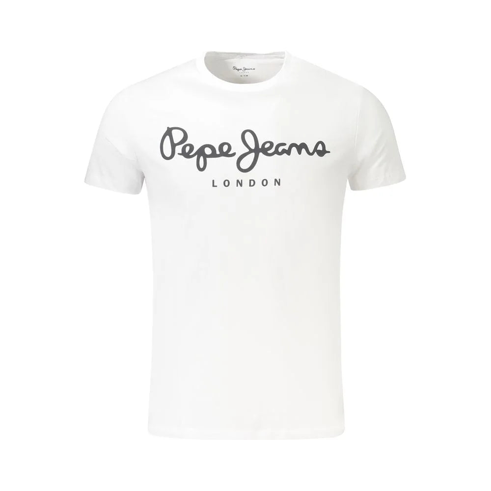 Pepe Jeans White Cotton Men TShirt - XL - T-Shirts