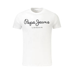 Pepe Jeans White Cotton Men TShirt - XL - T-Shirts