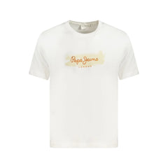 Pepe Jeans White Cotton T-Shirt - XL