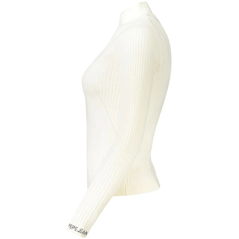 Pepe Jeans White Cotton Women Sweater - Sweaters