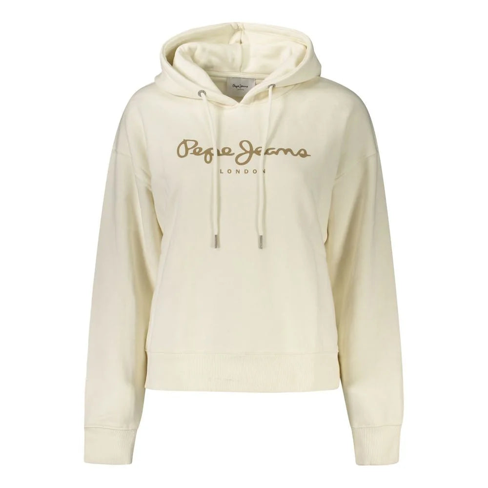 Pepe Jeans White Cotton Women Sweater - XS - Hoodies