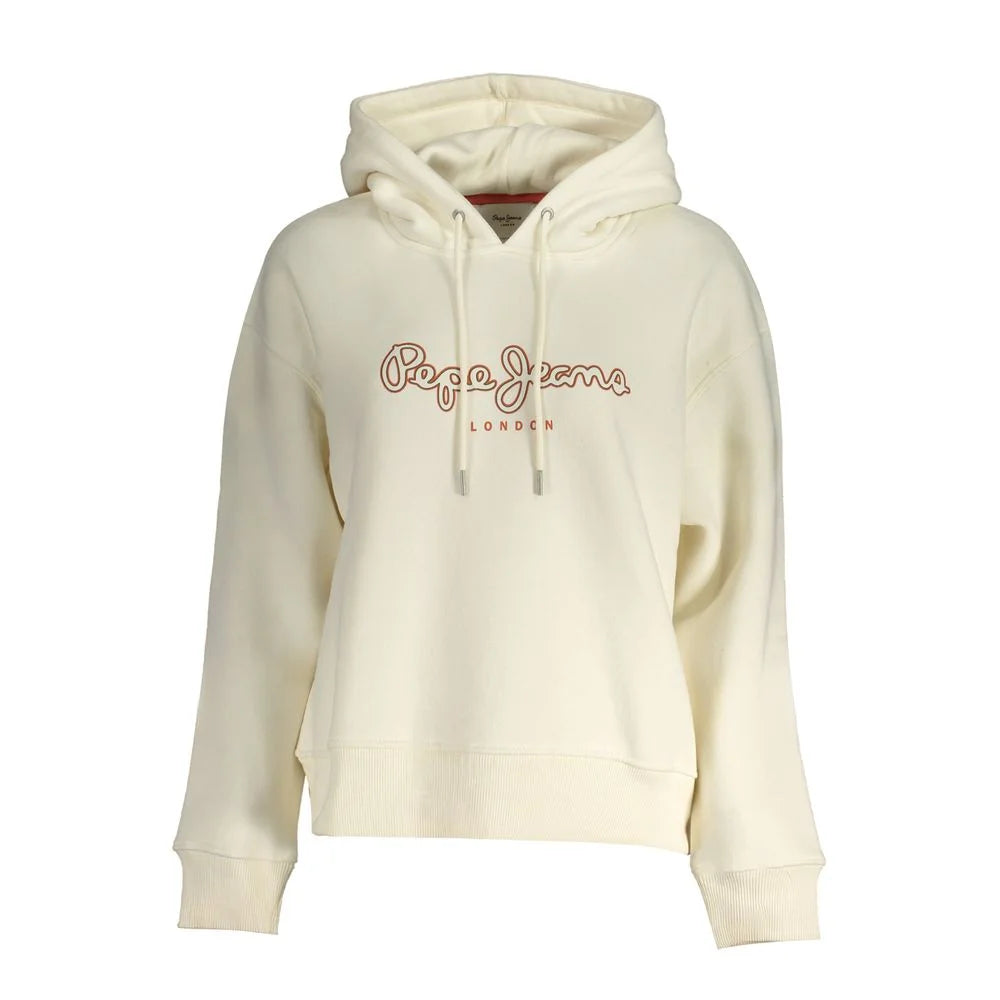 Pepe Jeans White Cotton Women Sweater - XS - Hoodies