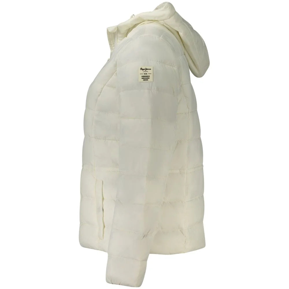 Pepe Jeans White Polyamide Jackets & Coat - L