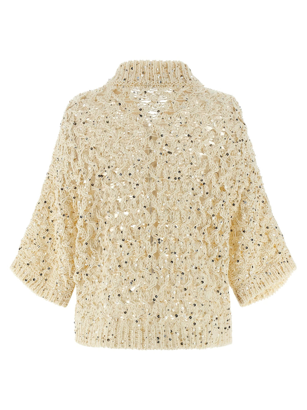 Peserico Beige Cotton Cardigan