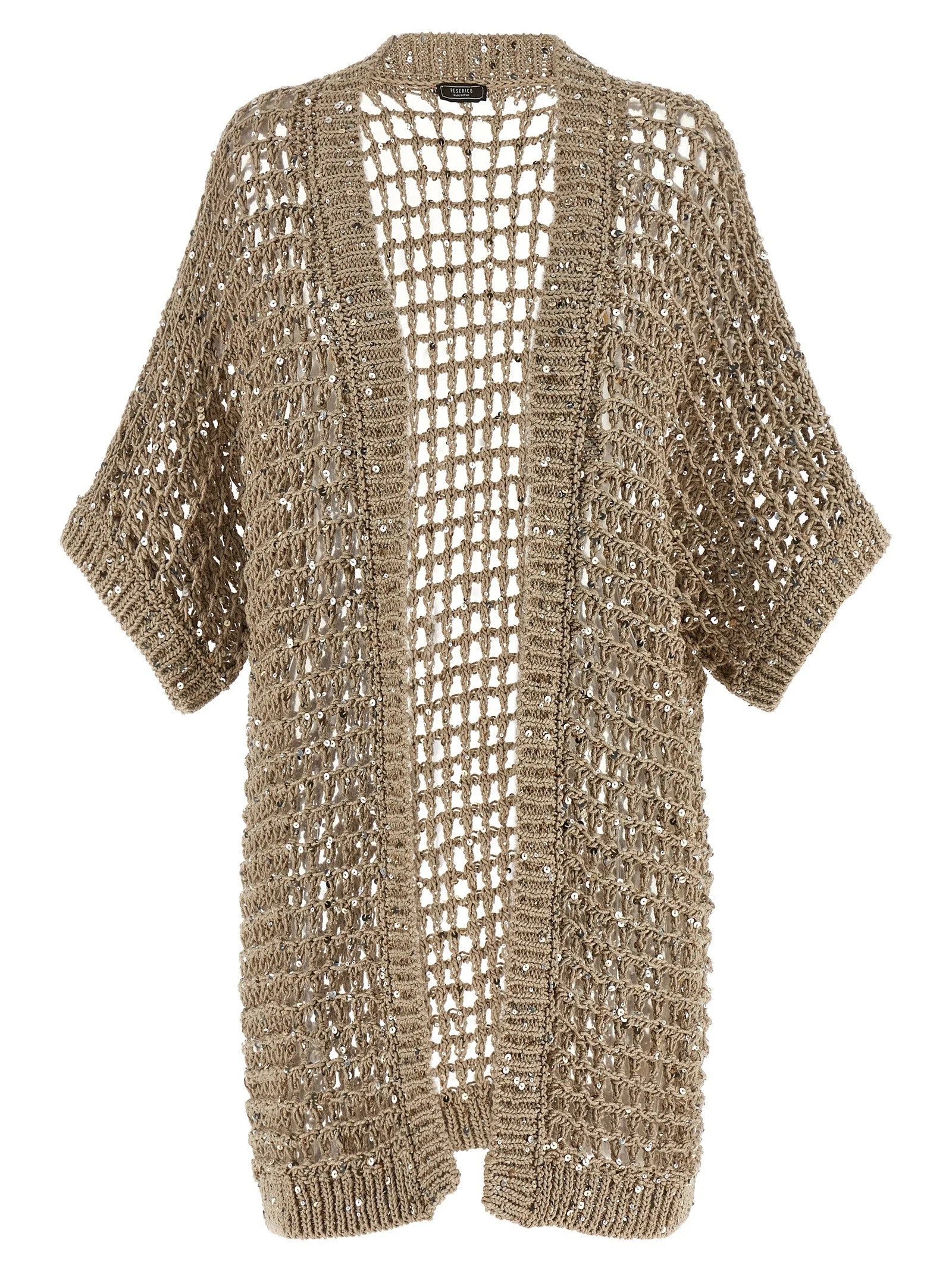 Peserico Beige Cotton Cardigan - IT44