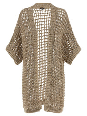 Peserico Beige Cotton Cardigan - IT44