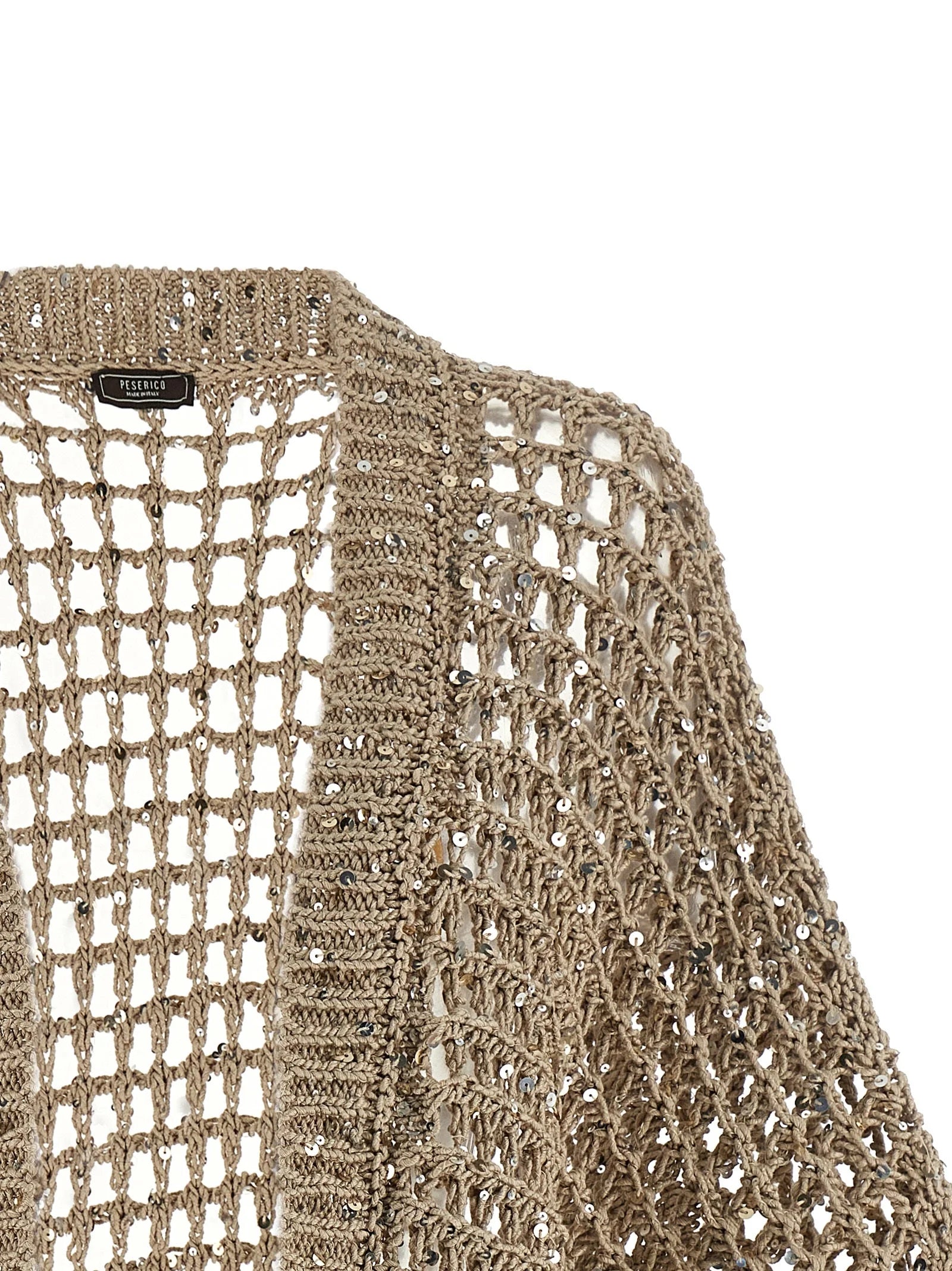Peserico Beige Cotton Cardigan - IT44