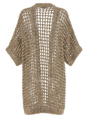 Peserico Beige Cotton Cardigan - IT44