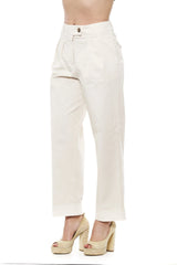 Peserico Beige Wide Palazzo Pants - IT42 | S - Trousers