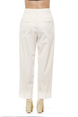 Peserico Beige Wide Palazzo Pants - IT42 | S - Trousers