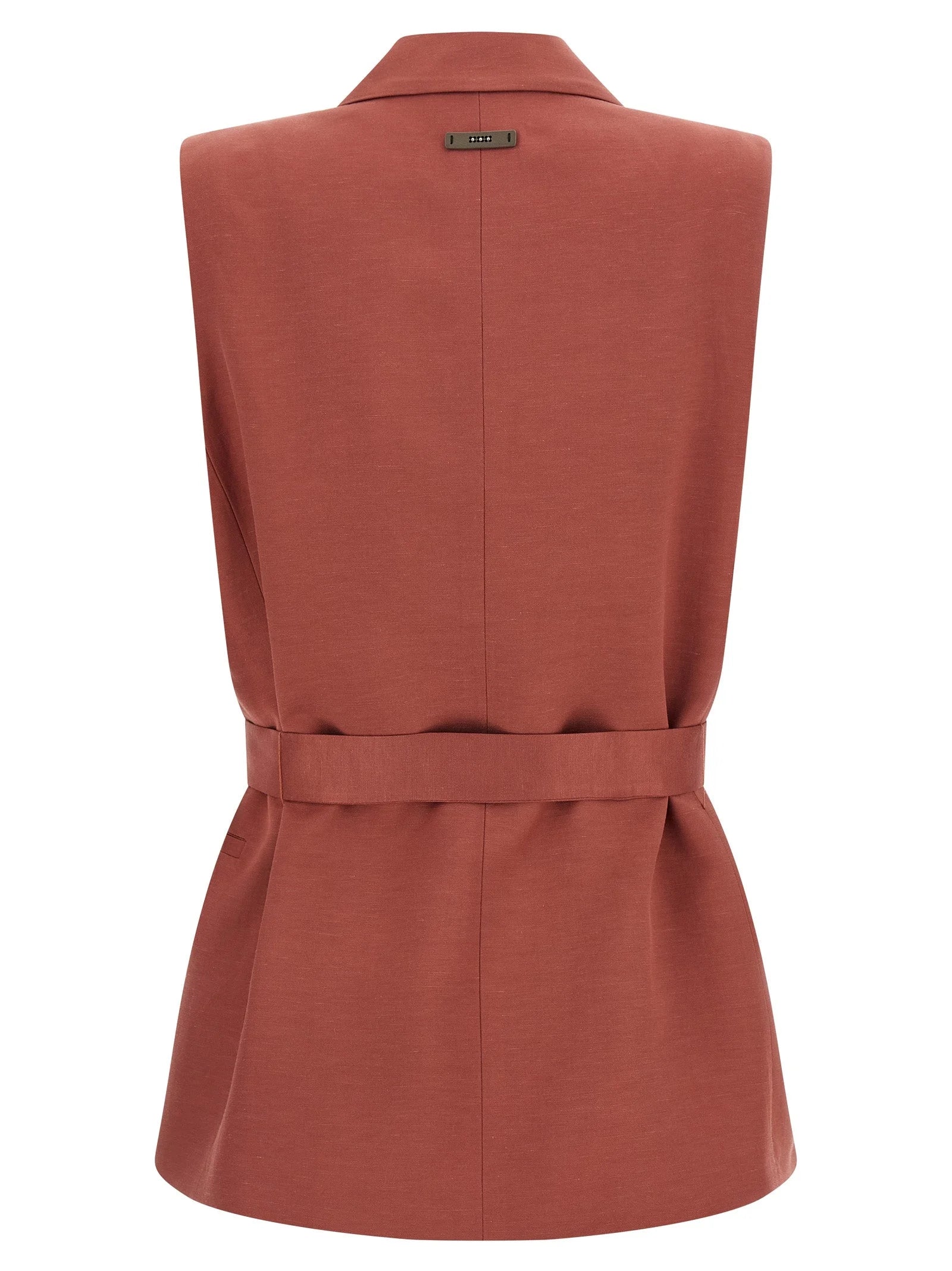 Peserico Multicolor Viscose Sleeveless Jacket