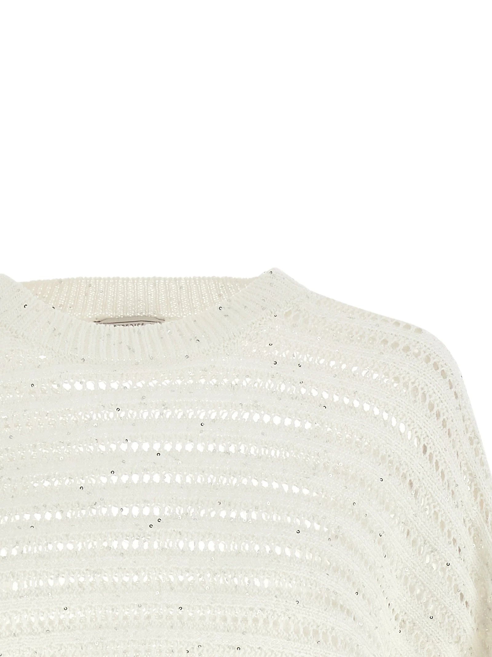 Peserico White Cotton Cardigan