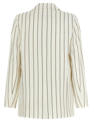 Peserico White Linen Blazer