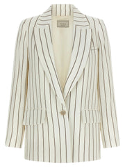 Peserico White Linen Blazer