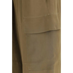 Petar Petrov Brown Silk Cargo Pants