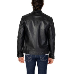 Peuterey Black Leather Jacket - L