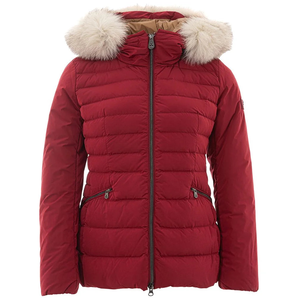 Peuterey Bordeaux Polyester Jackets & Coat - IT42|M - Puffer Jackets