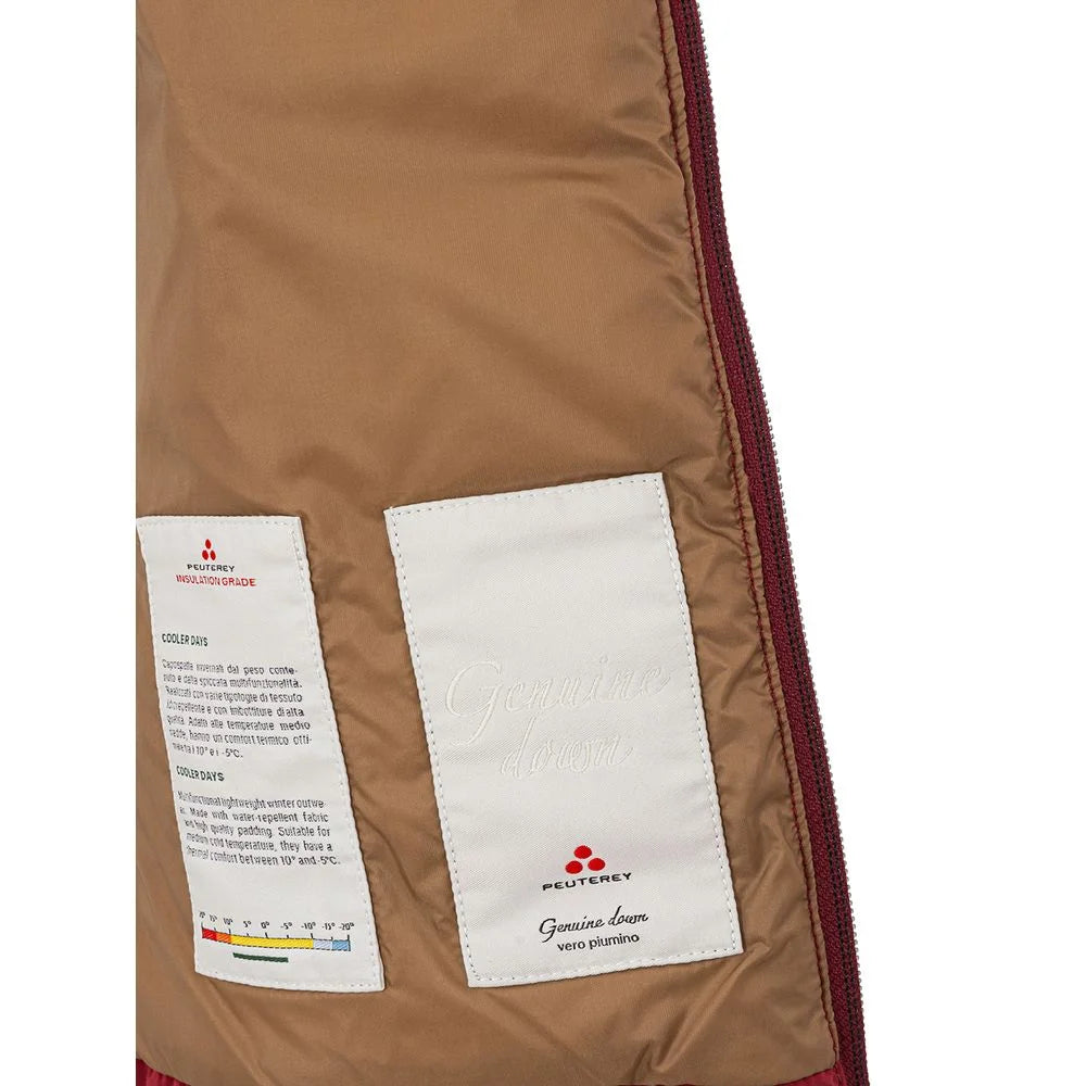 Peuterey Bordeaux Polyester Jackets & Coat - IT42|M - Puffer Jackets